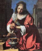 Johannes Vermeer saint praxedis oil painting reproduction